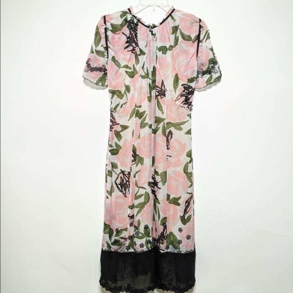 Coach Sheer Floral Midi Dress 4 2017 Collection - Picture 13 of 16